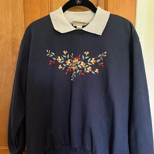 Vintage “ granny “ sweatshirt with sweet print.